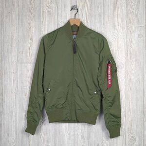 Alpha Industries Olive Bomber Jacket